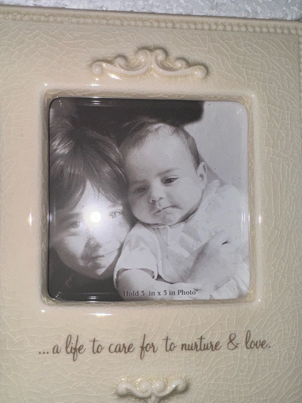 Grasslands Road Cream Baby Triple Photo Frame
